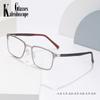 2025 Ultra-light Photochromic Myopia Eyewear Male TR90 Business Square Glasses Frame Classic Anti Blue Light Myopia Eyeglasses