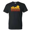 Oregon Groovy Sunset - Landscape Vacation Home State T Shirt - Black