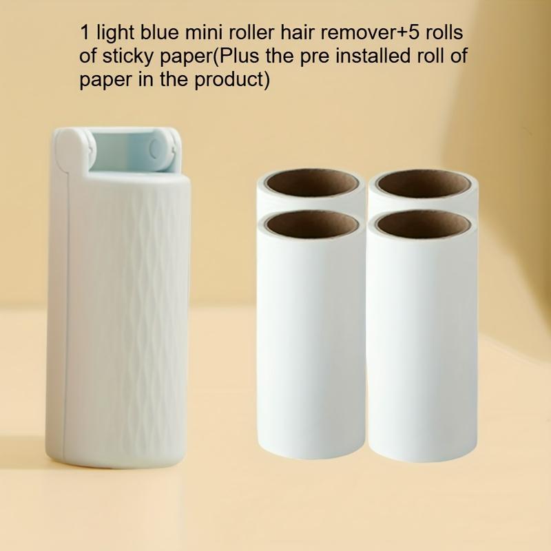 6pcs Portable Foldable Strong Sticky Mini Lint Remover, With Lid, Dustproof,180-Degree Foldable, Ideal for Travel, Home, Office