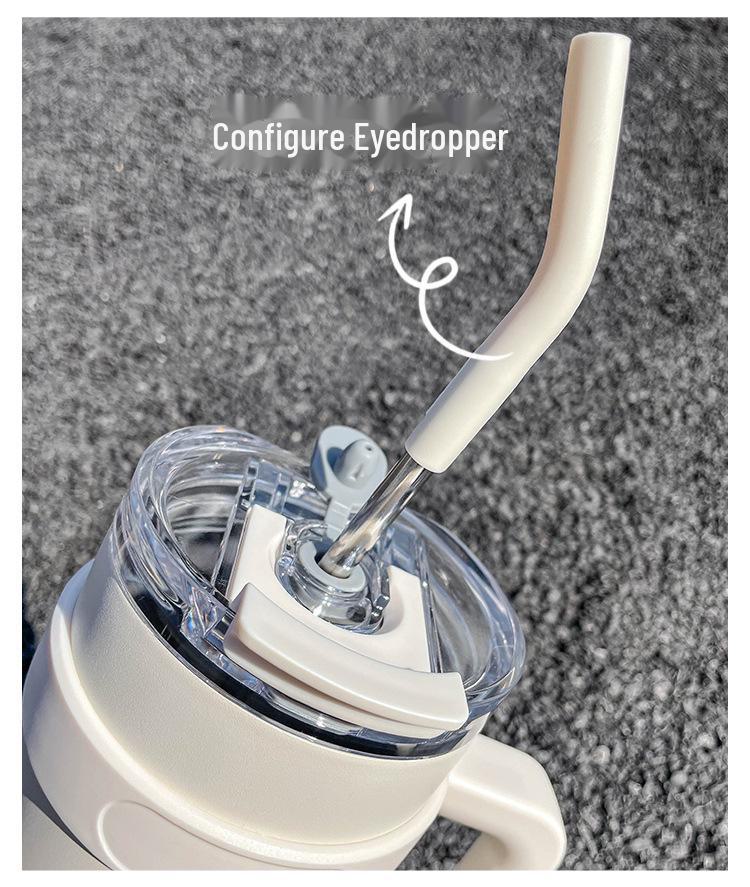 Large Capacity Straw Thermos Cup for Girls & Boys - Perfect for Outdoor Sports, Office, and Travel