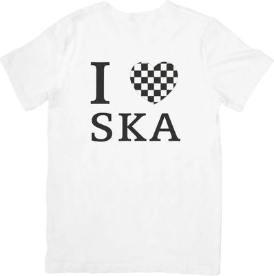 SKA REGGAE LOVE Musik Unisex Passform für Männer & Frauen Qualitäts-Baumwoll-T-Shirt Weiß.