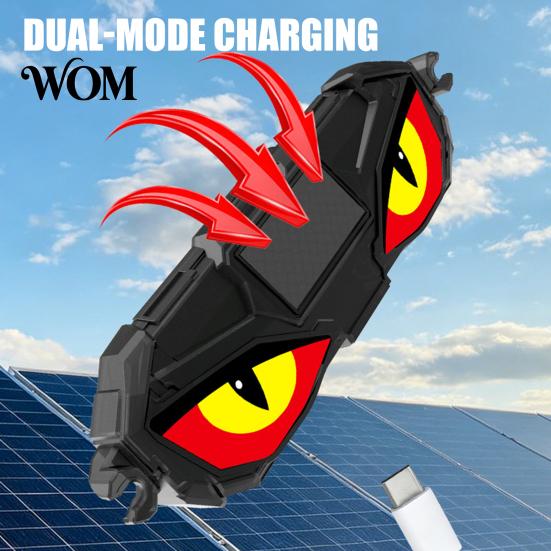 Devil Eye Car Window Light 1/3Pcs Solar Demon for Window, LED Interior Lamp with Suction Cup, Dynamic Auto Windshield Ambient