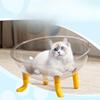 Raumkapsel Großes Katzenbett Sommer Ganzjahres Hochtransparenter Drehteller Katzenspielzeug Haustierbedarf