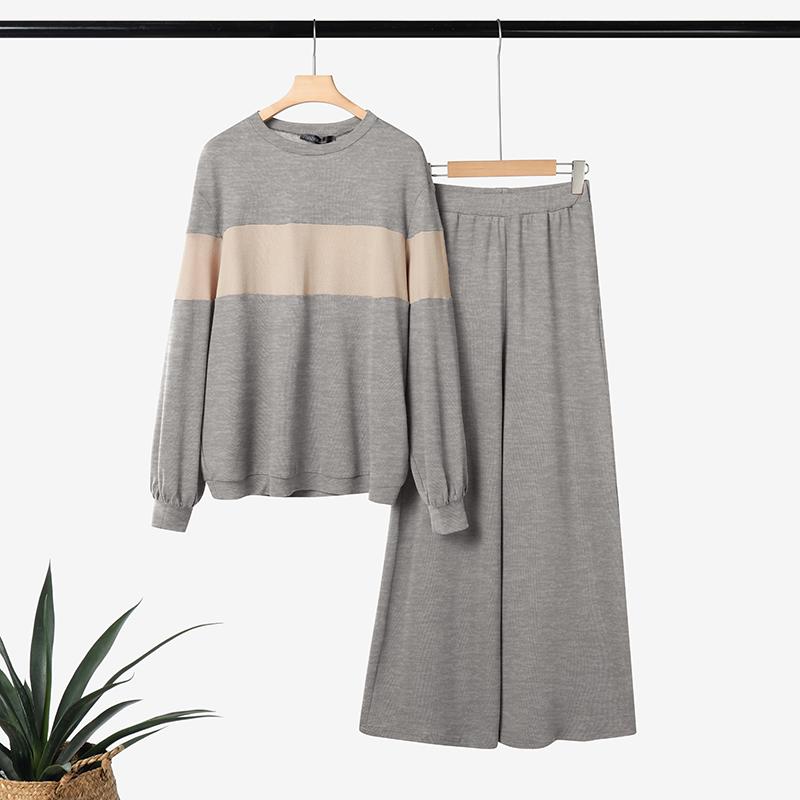 ZANZEA Women Long Sleeve Blouse and Pants Casual Two Piece Suit Sets