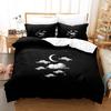 Hot Sale Witch Moon Bedding Set Single Twin Full Queen King Size Bed Set Aldult Kid Bedroom Duvetcover Sets Anime Bed Sheet Set