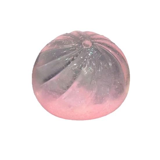 Stress Relief Steamed Bun Toy Portable Travel Slow Rising Clear Bun Sensory Toy Kids Adults Soft Stress Ball Bun Squeeze Pinch Fidget Toy