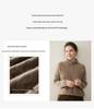 Women's Thick High Neck Cashmere Knit Pullover Sweater