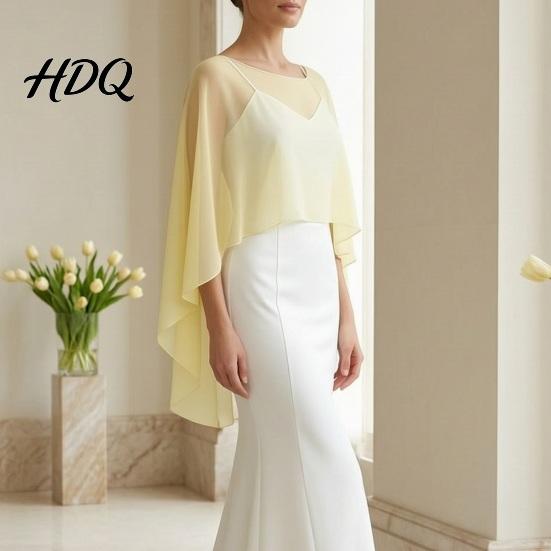 Formal Wedding Guest Accessory Women's Shawls And Wraps for Evening Dress Chiffon Shawl Soft Elegant Shawl Women Bridal Scarf Sheer Wrap