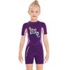 Kids 2.5mm Neoprene Wetsuit Girls - Short Sleeve Full Body Dive Surf Suit Warm Water Sports Gear
