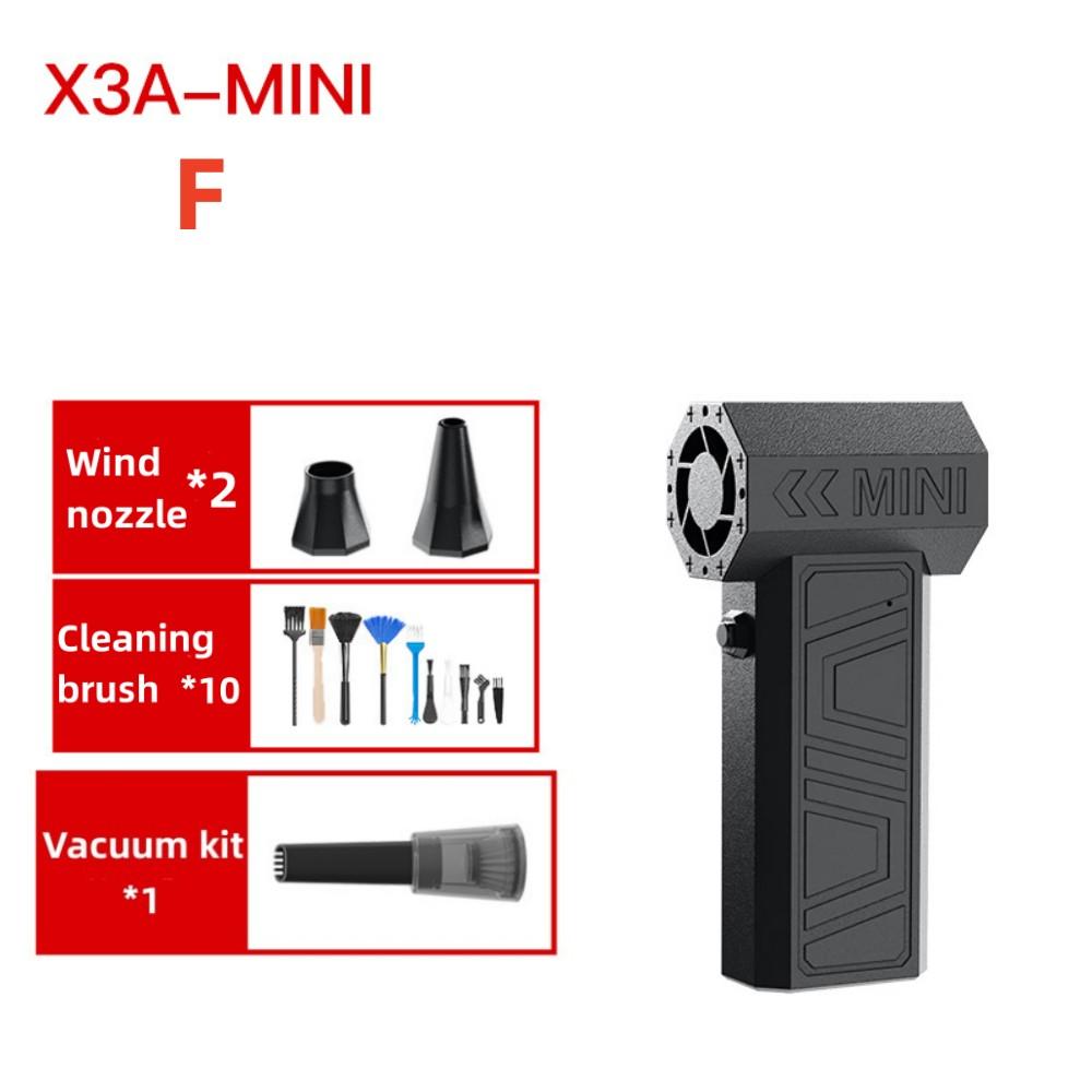 X3-A Blower Mini Turbo Violent Fan Car Electric Air Duster With 2 Nozzles 41m/s Brushless Turbo Jet Blower for Truck Keyboard