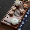Chinese Bamboo Tea Tray Drainage Water Storage Kung Fu Tea Set Drawer Household Board Chinese Storage Tray