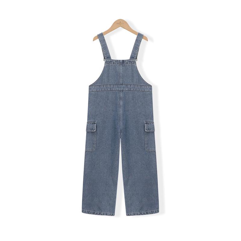 Girls' Casual Denim Overalls