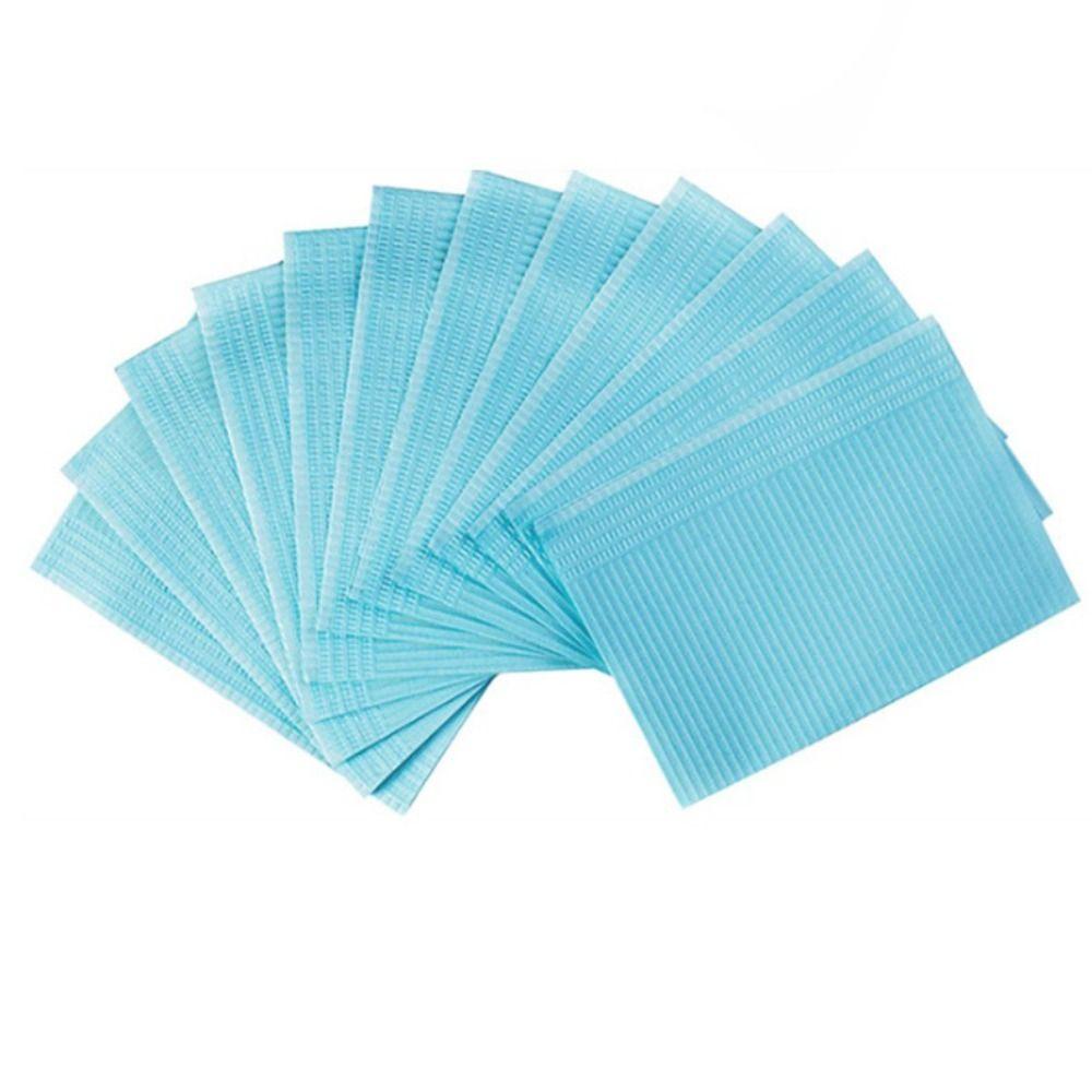 50pcs Waterproof Nail Tips Art Table Towels Mat Paper Disposable Foldable Nails Waterproof Pad For Salon Practice Manicure