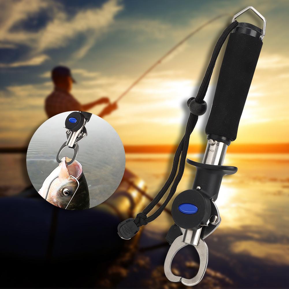 Bærbar Kvalitets Rustfritt Stål Fiskeagn Tang Kontroller Fiskeleppe Klemme Tilbehør med Lanyard