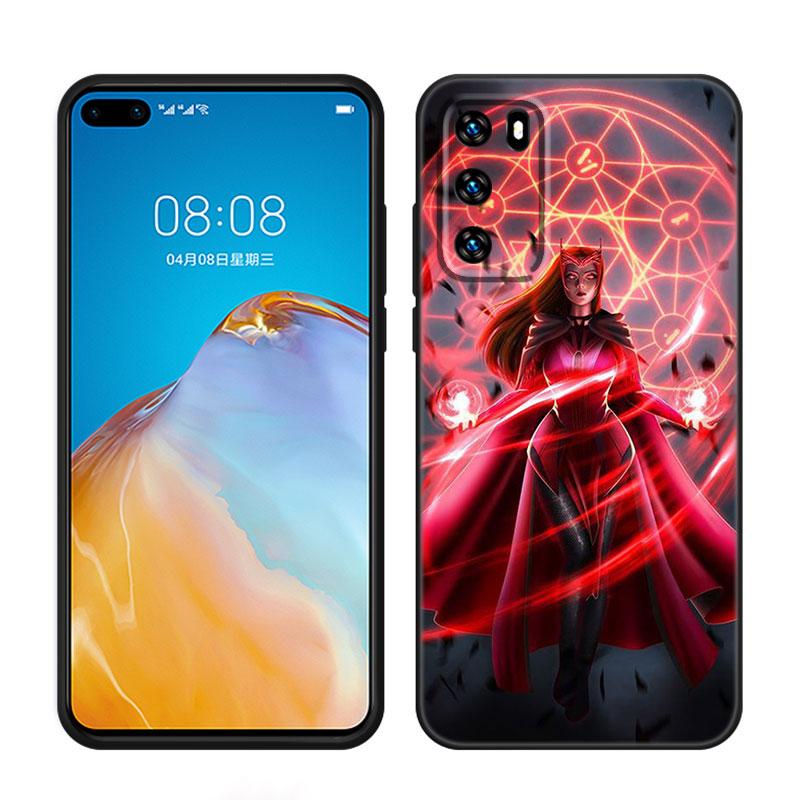 Scarlet Witch Phone Case For Huawei Pura 70 Ultra P20 P30 P40 Lite P60 Art P50 Pro P50E P Smart 2018 2019 2020 2021