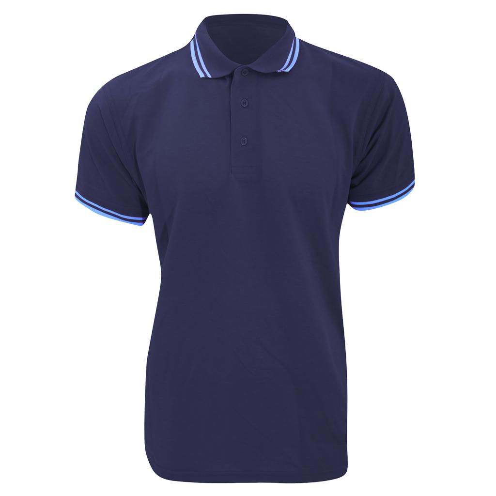 Kustom Kit Mens Tipped Piqué Short Sleeve Polo Shirt