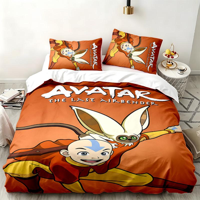 Avatar The Last Airbender 3pc set Perfect for bedroom use Comfortable bedding set includes a duvet cover and two pillowcases Ideal birthday or Christm