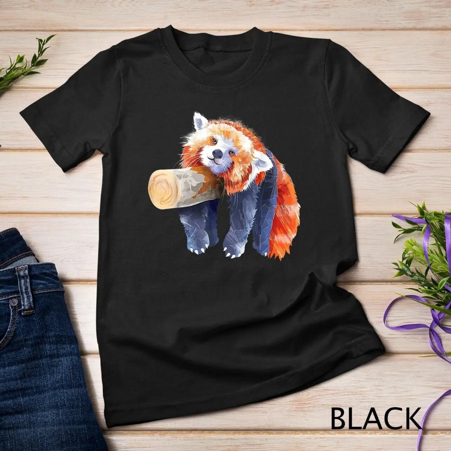 

Red Panda T Shirt Lover S чёрный