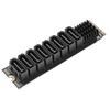 M.2 M Key to 8 Port Serial ATA 3.0 Expansion Card PCIe 3.0 X2 M Key Adapter with LED Indicators Support for Thunderbolt