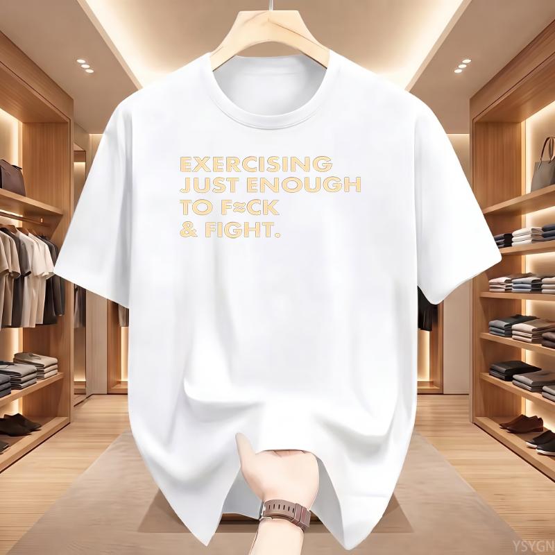 Maglietta 'Allenati Giusto' Uomo Donna Divertente Palestra Sarcastica Maglietta Allenamento Frase Fitness T-shirt Grafiche