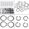 300 Stück Sortiertes Sprengring-Set, Bestzy Sprengringe Set Edelstahl E-Clip Außenhaltescheibe Schnappring-Set Für Sprengring, 2 mm Bis 32 mm