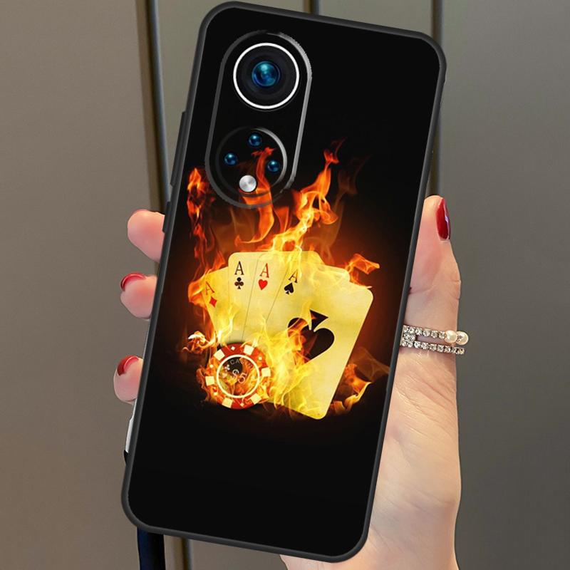 Las Vegas Casino Poker For Honor 50 Case For Huawei P30 Lite P40 P20 P50 Pro P Smart Z 2019 Mate 20 Lite Cover