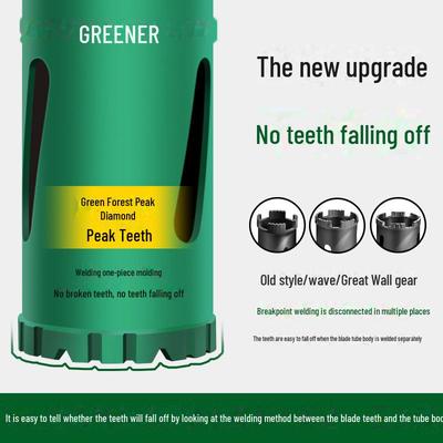 Green Forest Dry Drill Bit for Marble, Cement, Concrete, and AC Hole Opening (No Water Needed)