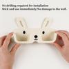Wall Sunglass Holder No-Drilling Glasses Organizer Decorative Rabbit-shaped Sunglass Rack For Entryway Living Room Bathroom