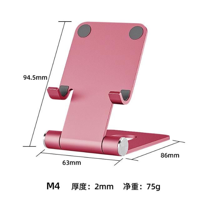 Aluminum Alloy Phone Stand Portable Metal Holder Desktop Adjustable Phone Holder Adjustable Smartphone Holder Bed Phone Holder Lay Flat