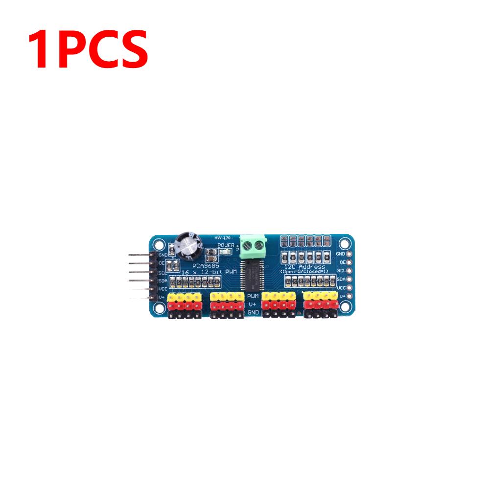 1-50X PCA9685 Driver Module IIC Interface 16 Channel 12-Bit PWM Servo Motor Driver Board Controller for Arduino Robot