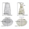 3D Cute Candy Plates Easter Bunny Mold Silicone Rabbit Tray mold for Thanksgiving Holidays Party Offices Home Room Desk Desktop