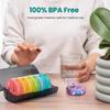 Wöchentliche 7-Tage-Pillenbox Medikamentenbox Halter Organizer Wöchentliche 14 Fächer Pillenaufbewahrungsbox für Medikamente Nahrungsergänzungsmittel Vitamine
