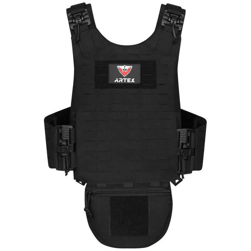 Artex Waterproof Quick Release Tactical Vest with Laser MOLLE System One Size чёрный