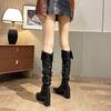 Fashion Ladies Shoes 2025 Fashion Slip-on Women's Boots Sexy Pointed Toe Boots Women Winter Elegant Best Seller Knee-High Boots