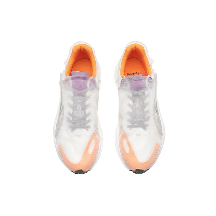 Soulland x Li Ning Ranger Dämpfung Abriebfest Leicht Niedrig geschnitten Laufschuhe Herren Weiß Orange ARHQ355-1