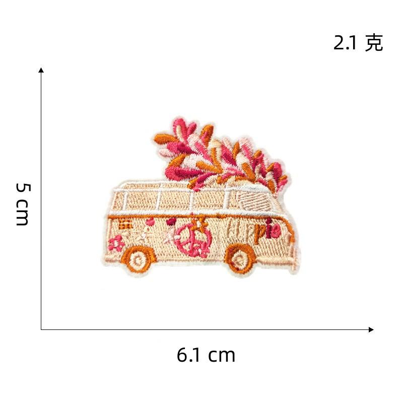 Cartoon Yellow Flower Embroidery Iron On Patches For Clothing Butterfly Sun Rainbow Clothes Stickers Apparel Sewing Accessories