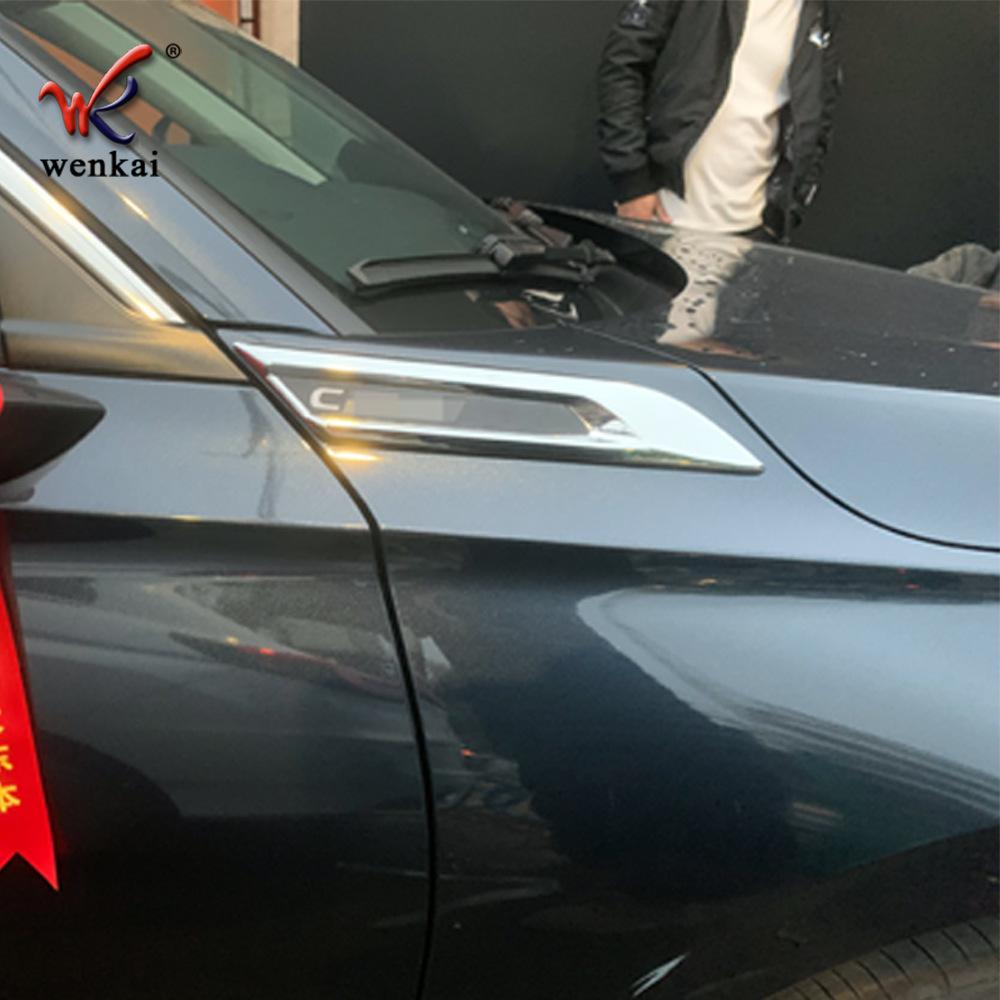 Suitable for 22 models of 11th generation Honda Civic modified front fender trim with shark fin bright strip A