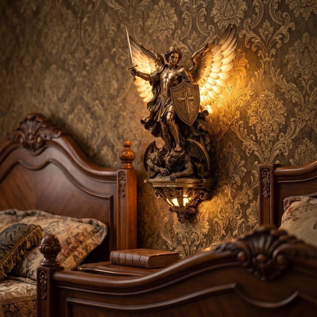 Harz Erzengel und Götter Wandleuchte Dekorative Handgefertigte Wandleuchte für Zuhause Wohnzimmer Schlafzimmer