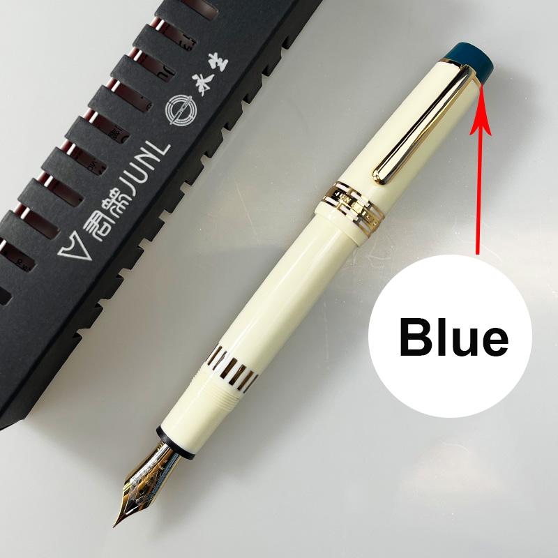 Limited White! WingSung 630 Large Resin Piston Fountain Pen N0.8 Iraurita EF/F/M Nib Gold Clip Business Student Writing Gift Pen