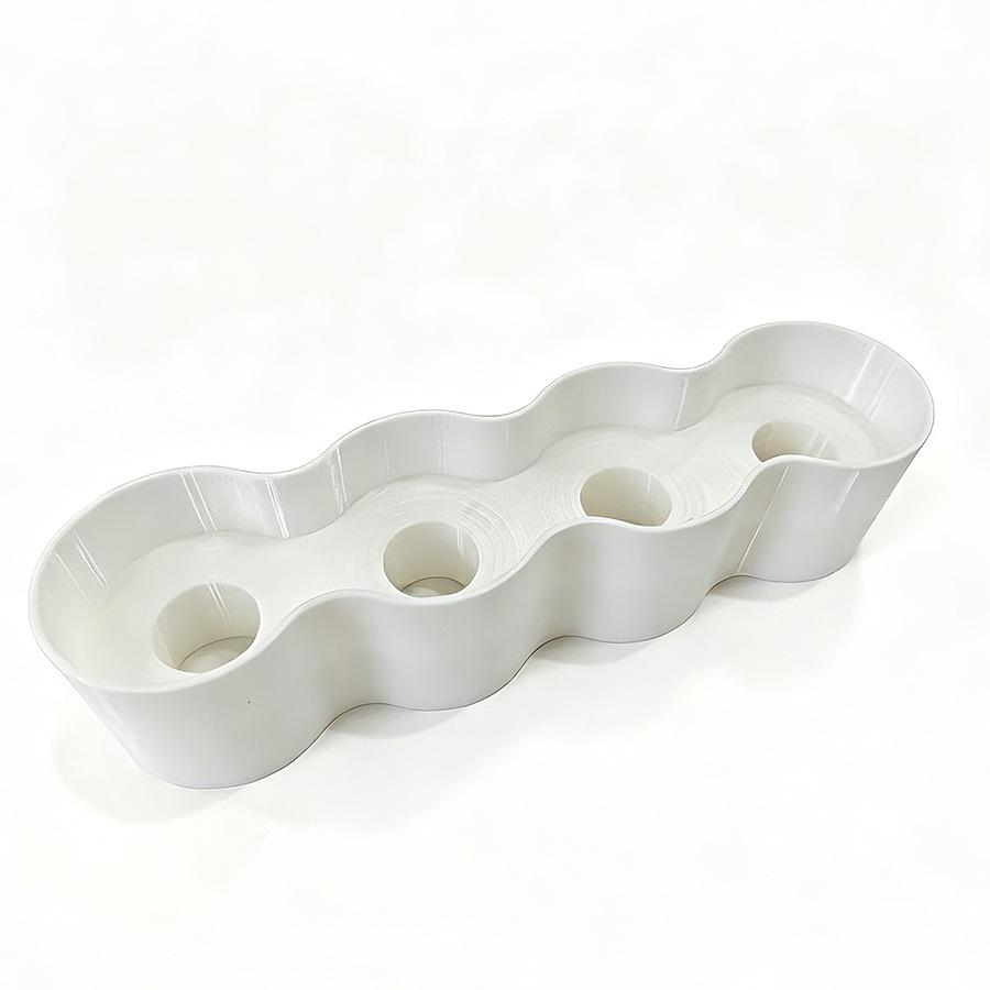 1Pc White Tube Holder, Suitable for 4 Tubes — Designed for Refrigerators and Pantry Storage, Ideal for Mustard, Mayonnaise
