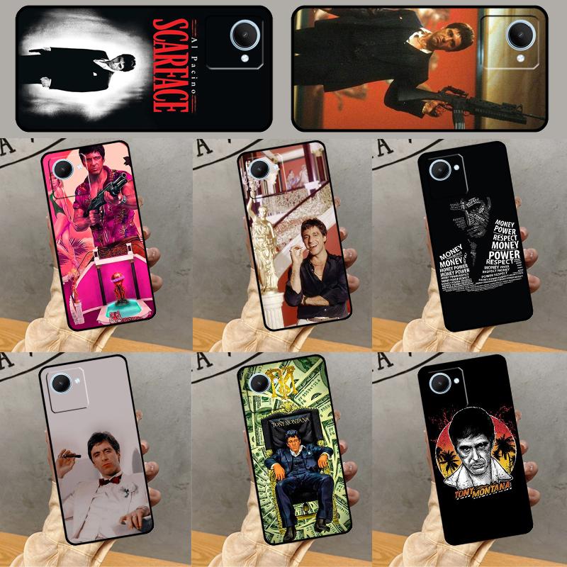 Scarface Tony Montana Case For Realme C55 C75 C67 C61 C53 C51 C21Y C25S 10 11 12 13 14 Pro Plus GT 6T 6 5 GT7 Pro