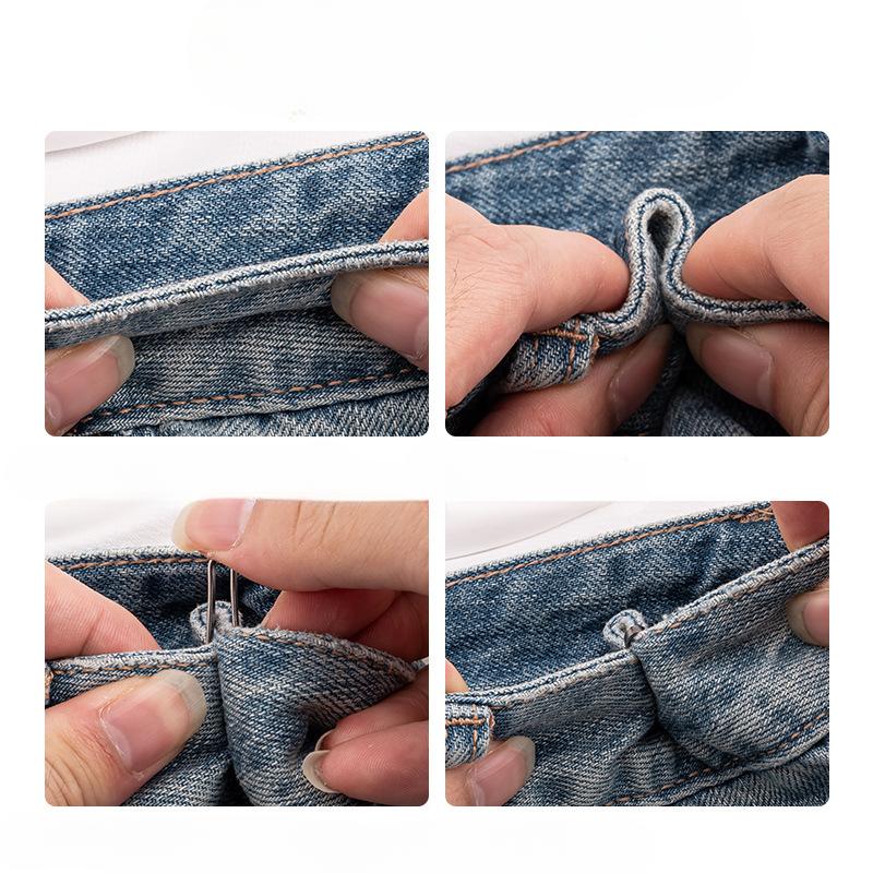 Invisible Waist-cinching Buckle Shortens The Trouser Hem, Fixed Clip, No Nails or Seams, Waist-cinching Clip, A Metal Waist-cinching Wonder