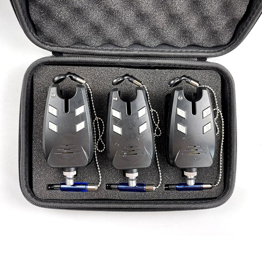 Fishing Bite Alarm Storage Case EVA Foam Pad Fishing Swinger Storage Box 9.8x6.9x2.2in for Fishing Enthusiast