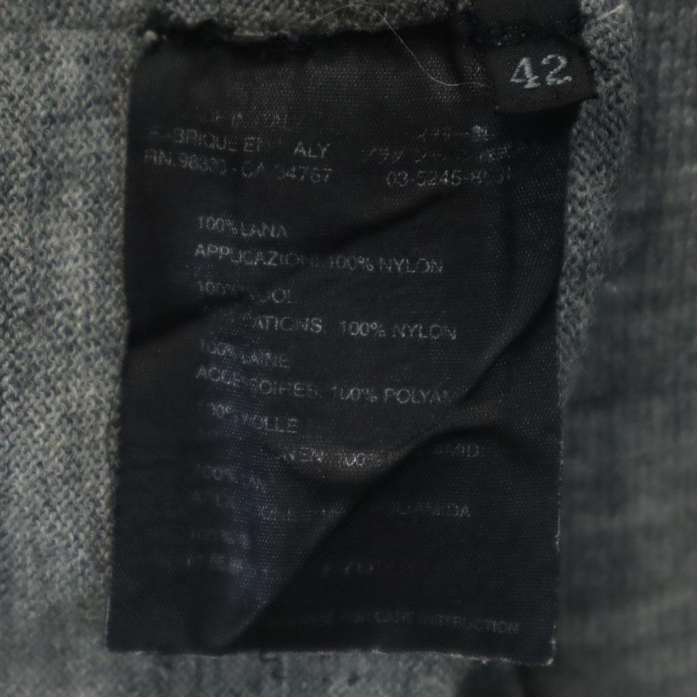 Prada Made In Italy Long Sleeve Sweater 42 Gray Knit Women Used