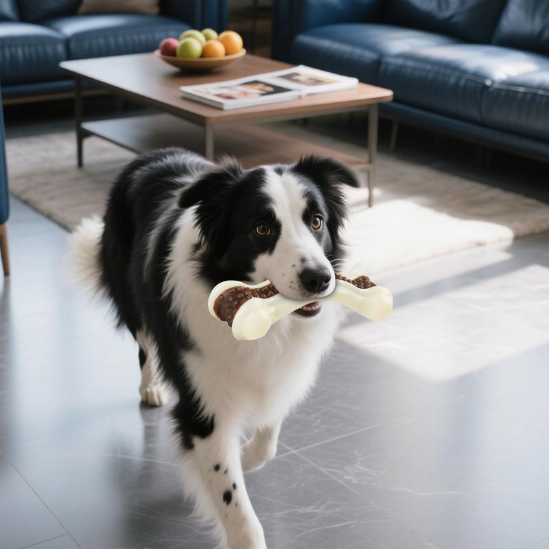 Dog Bone Toy Interactive Cleaning Teeth Boredom Relief Interactive Teething Training Bone Chewing For Small Medium Large Breed