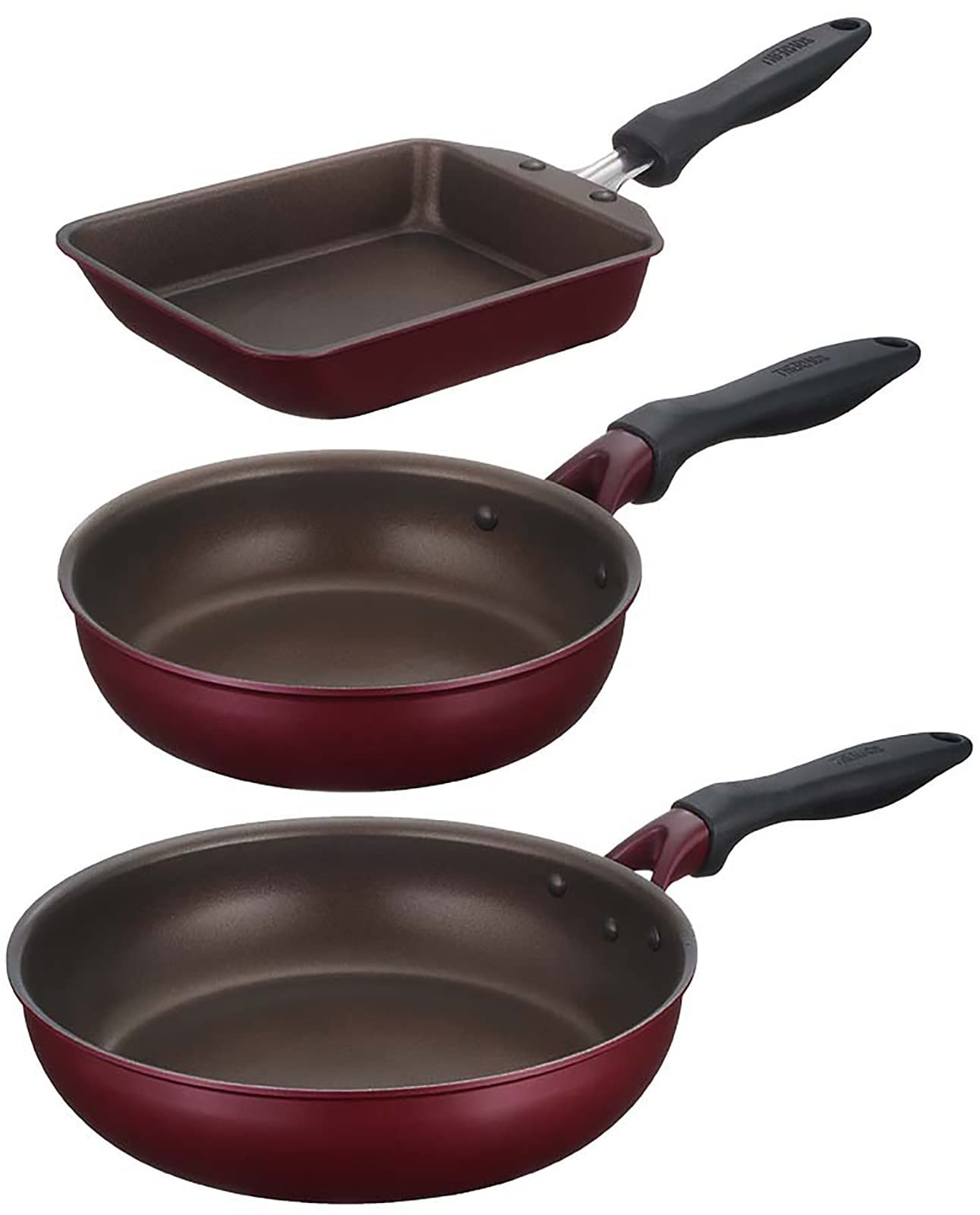 

[Специальное предложение] Сковорода Thermos серии Durable, набор из 3 предметов KFH, красный, KFH-SET3-A R