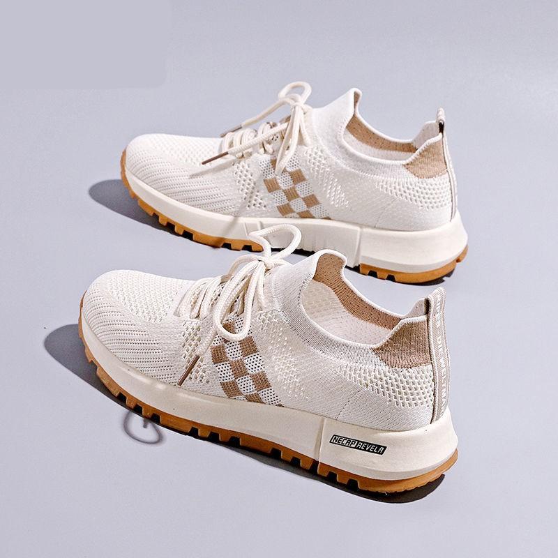 

Модная спортивная женская обувь 2024 года, летняя новая сетчатая мягкая повседневная дышащая одинарная обувь, быстросохнущая ткань, универсальная для повседневного использования 40 хаки