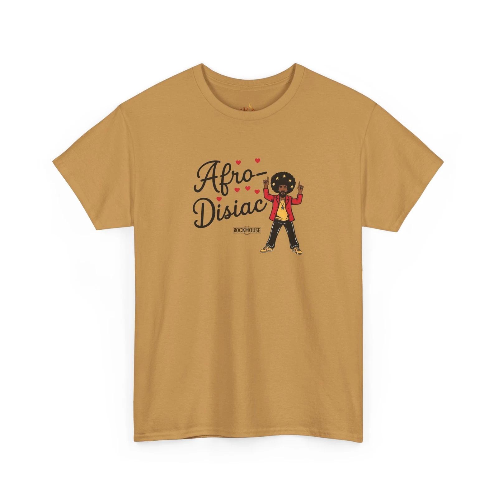 Funny Afro Band T-Shirt - Custom Designer, Vintage Vibe, Retro Style Funk Music M