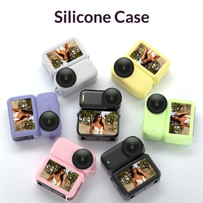 Protective Silicone Case for Action Cameras with Shockproof Design Ventilation Holes Lens Cover and Wrist Strap