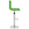 Bar Stool Green Faux Leather